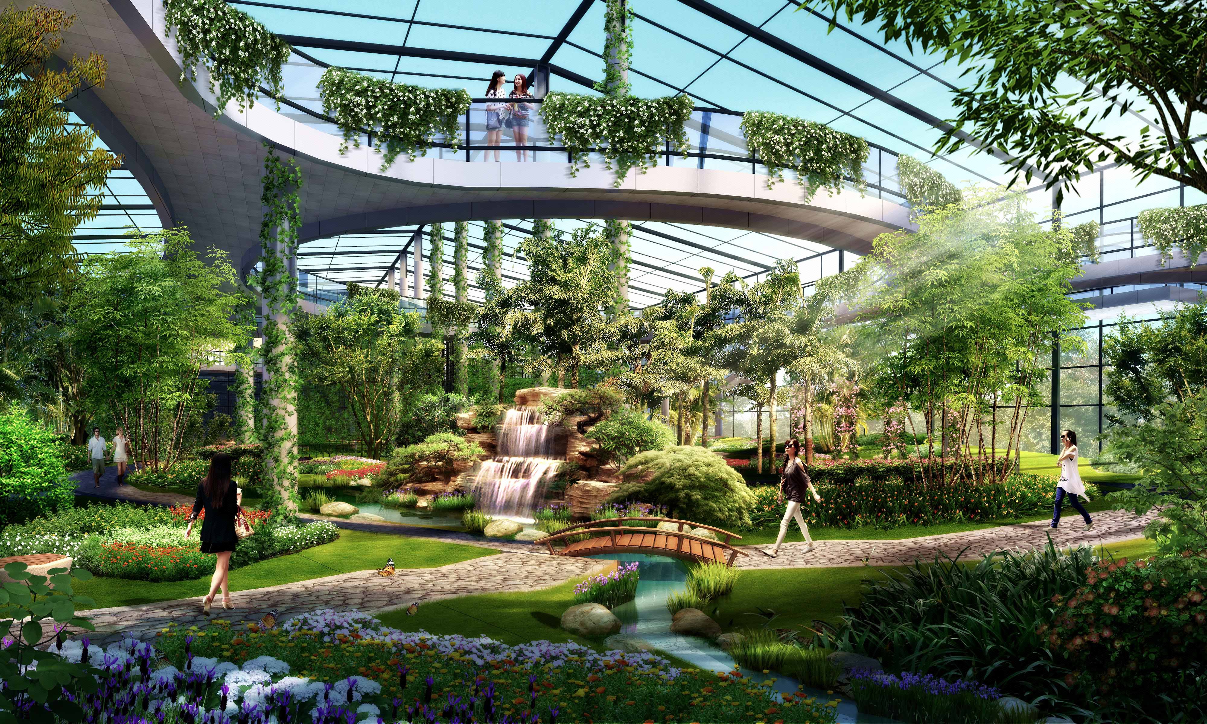 江西藥植園溫室展廳園林設(shè)計(jì)-Allspark建筑設(shè)計(jì)工作室 -豬八戒網(wǎng)